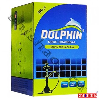 Уголь Dolphin (Дельфин) для кальяна 96 куб